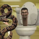 Python Snake Kill Skibidi Toilet Bagrum